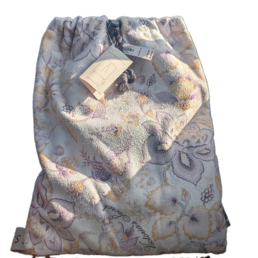 Victoria's Secret 2-in-1 Floral Towel Backpack Convertible Beach Bag NWT